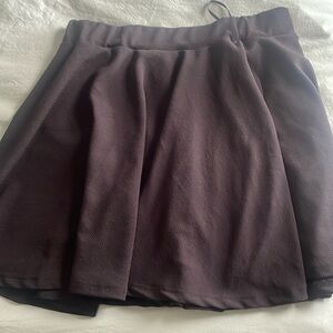 SHEIN Black High-Waist Flowy Skirt